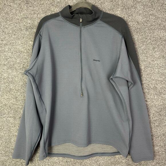 Vintage Patagonia Quarter Zip Pullover light‎ Sweater Men Long Sleeve L USA MADE - Picture 1 of 8